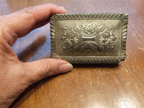 vintage metal and wood trinket box made in occupied japan|vintage metal trinket boxes.